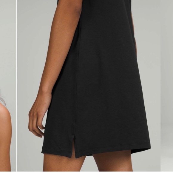 NWOT Lululemon Classic Fit Cotton Dress Black - Size 8 - Picture 4 of 8